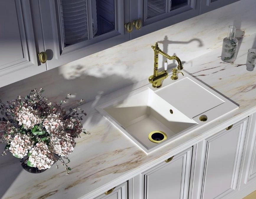 OMOIKIRI Сменная горловина NA-02 AB для измельчителя Nagare Slim (латунь)